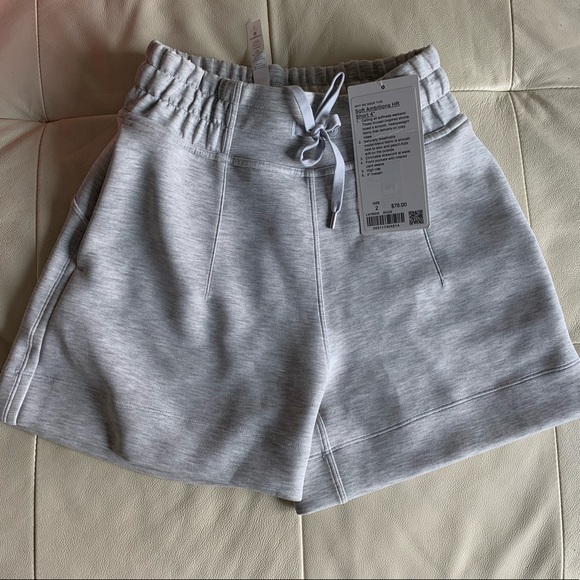 Lululemon Soft Ambitions High Rise Short 4" Grey 2 - Picture 2 of 6
